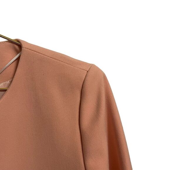 Zara Pink Open Front Ruffle Sleeve Occasion Coat Size MED - Picture 4 of 8